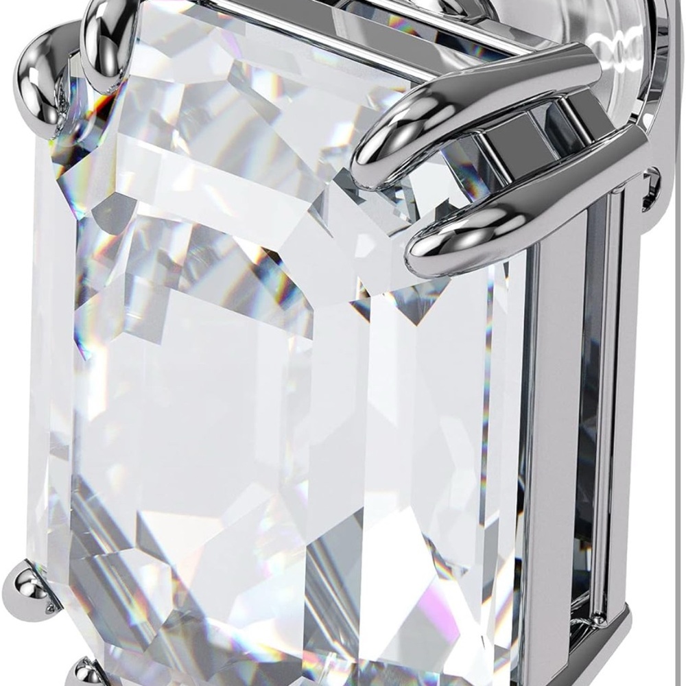Swarovski Mesmera rectangular Stud Earring in Crystal NEW